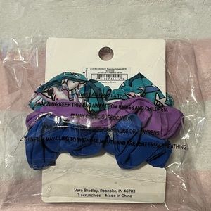Vera Bradley three piece scrunchie set see colors